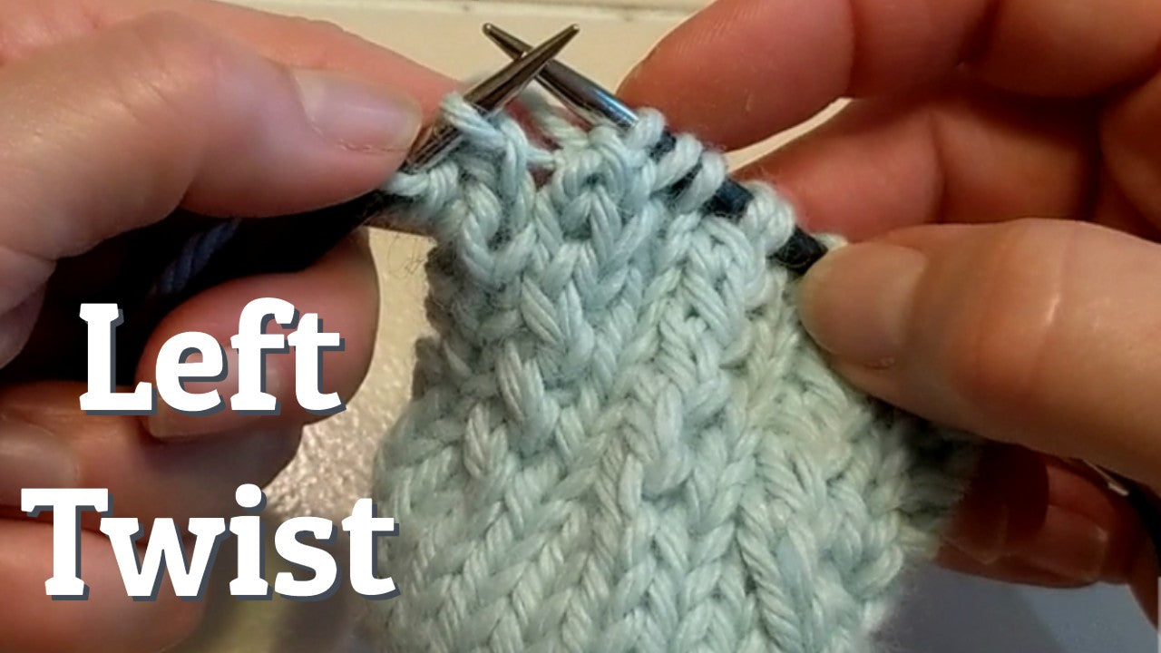 How to Knit the Left Twist