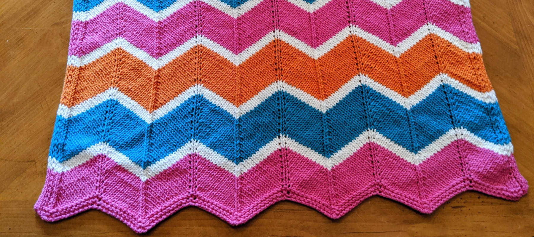 An Easy Knit Baby Blanket: The Chevron Blanket