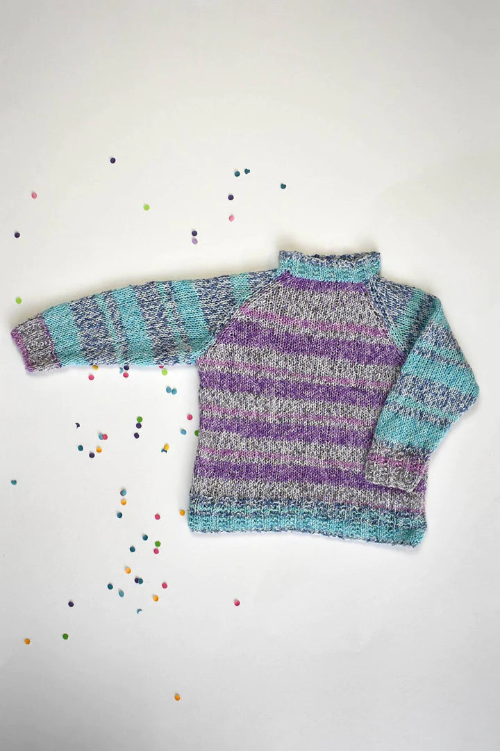 Easy Stripe Pullover designed by Amy Gunderson Universal Yarns