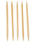 6 Inch ChiaoGoo Bamboo Double Point Needles Natural