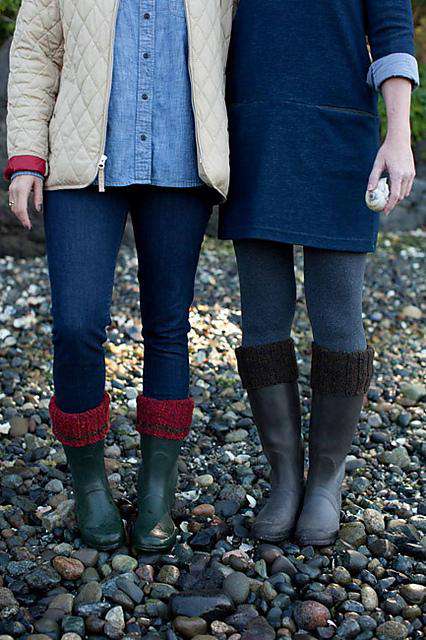 Cozy Boot Cuffs by Churchmouse Yarns and Teas