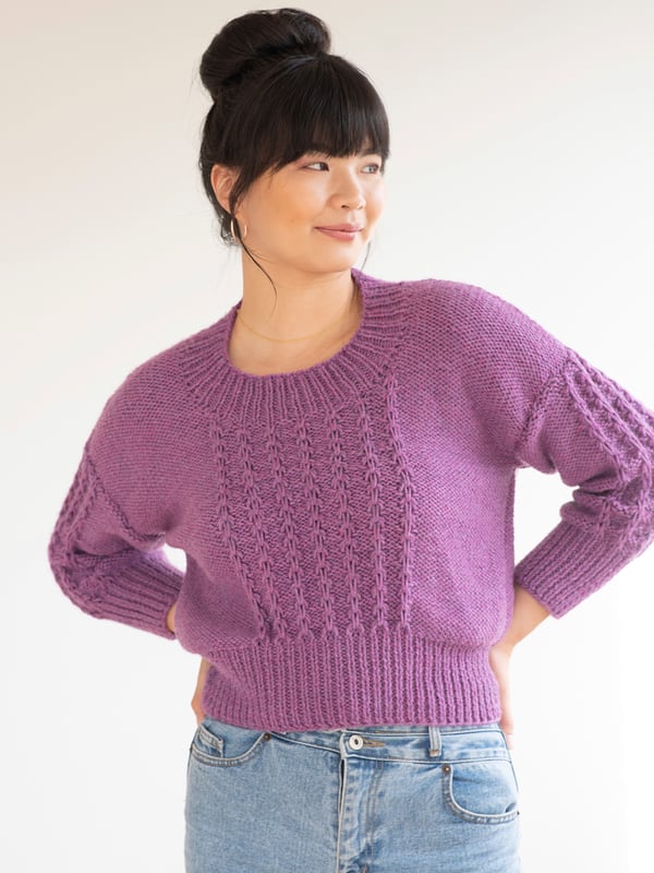 Pasithea Cropped Sweater by the Berroco Design Team  *Free Pattern*