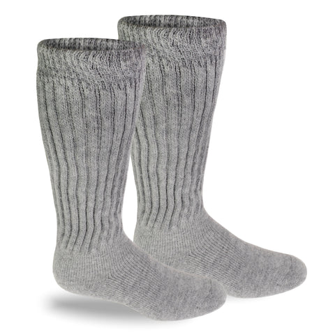 Rainier Alpaca Over The Calf Socks-Socks-Alpaca Direct-Medium-Grey Heather-Alpaca Direct