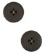 La Petite Flat Grey 7/8 in (22MM) Buttons 2 piece, 4 hole #673-Notions-Alpaca Direct-Alpaca Direct