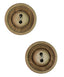 La Petite Tan 7/8 in (22MM) Buttons 2 piece, 2 hole # 233-Notions-Alpaca Direct-Alpaca Direct
