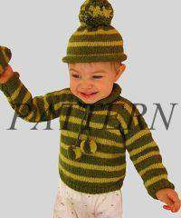 Misti Alpaca Baby Striped Pullover, Cap & Mittens Pattern