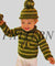 Misti Alpaca Baby Striped Pullover, Cap & Mittens Pattern