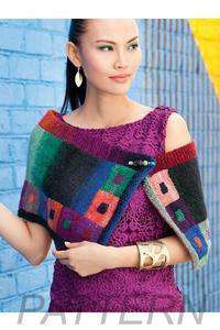 Noro 14 Intarsia Capelet PATTERN ONLY