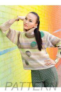 Noro 16 Intarsia Pullover PATTERN ONLY