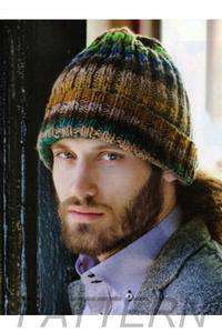 Noro 21 Man's Ribbed Hat PATTERN ONLY