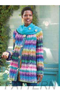Noro 22 Cabled Coat With Cowl PATTERN ONLY