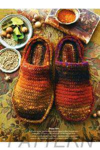 Noro 29 Crochet Slippers PATTERN ONLY