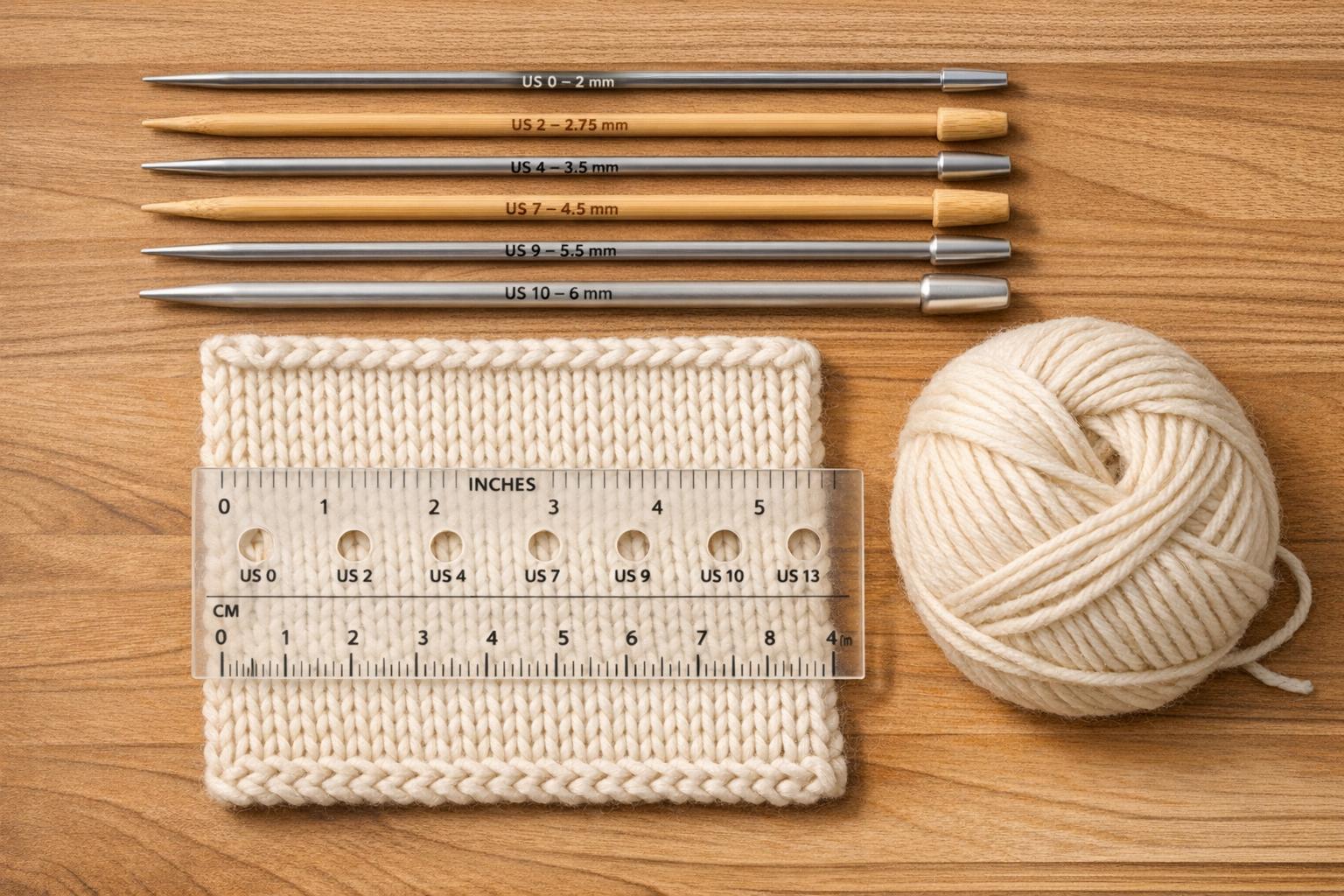Knitting Needle Sizes: Complete Guide for Beginners