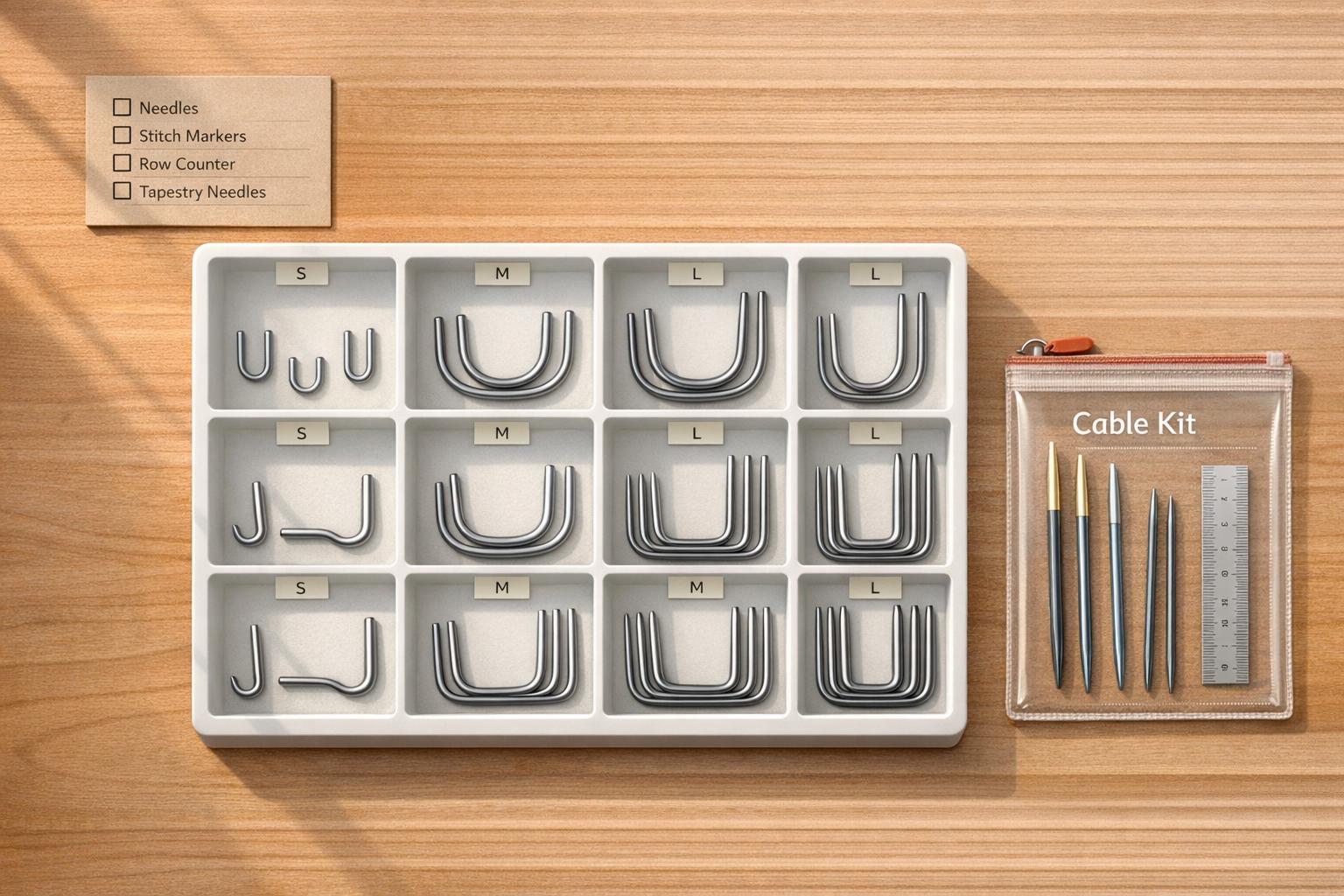 How To Organize Cable Needles