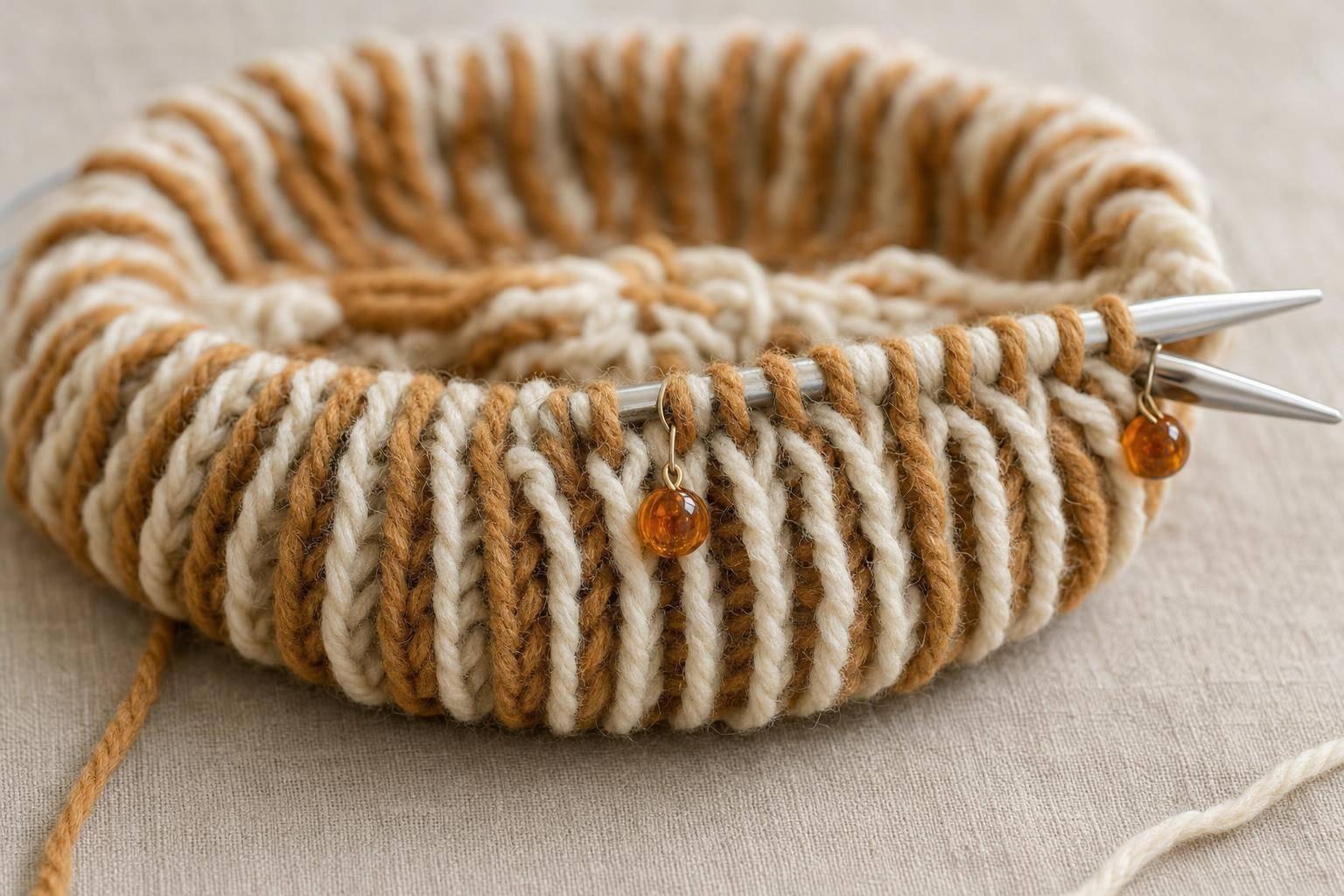 Brioche Knitting in Round: Guide