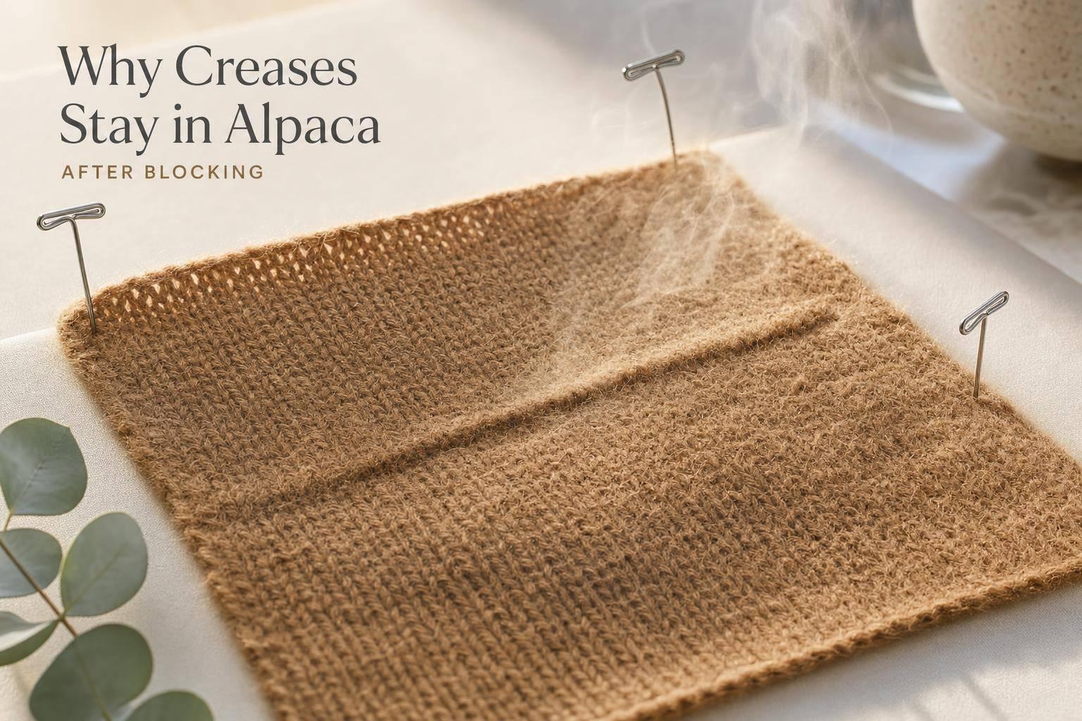Why Creases Stay in Alpaca After Blocking