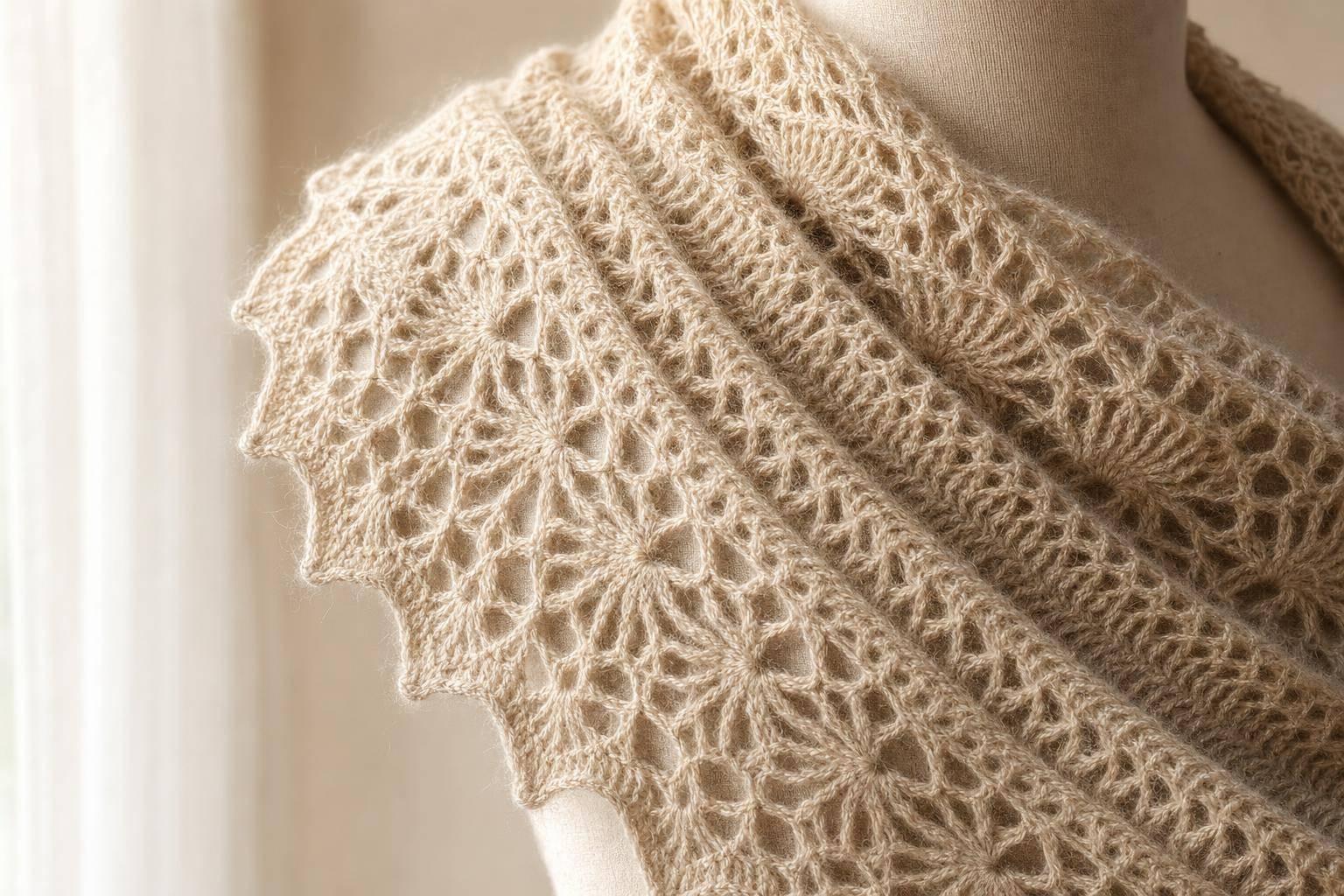 Free Crochet Pattern – Alpaca Lace Shawl