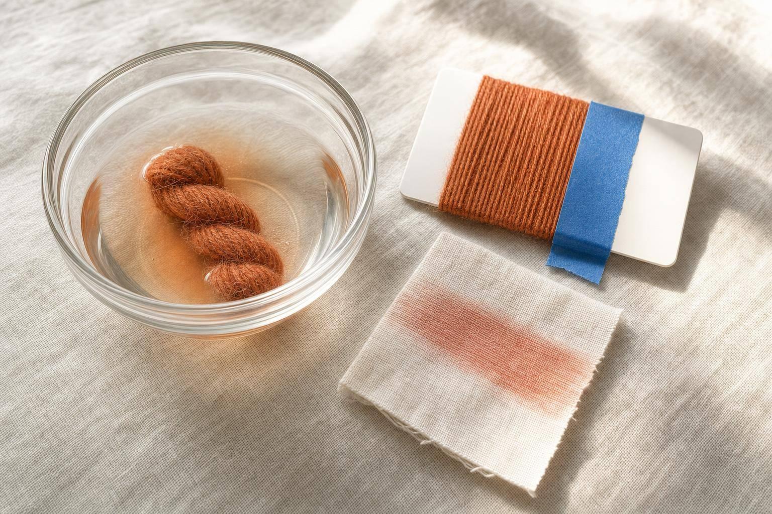 How to Test Colorfastness on Dyed Alpaca