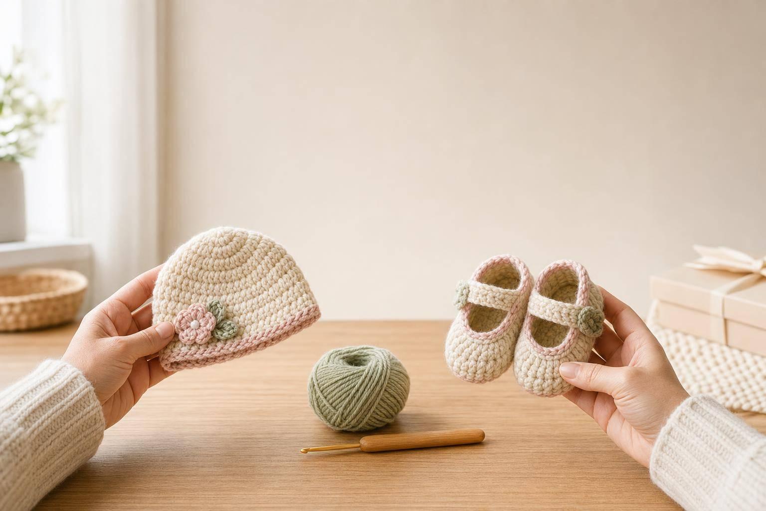 Baby Gift Set Crochet Patterns: Hat vs Booties