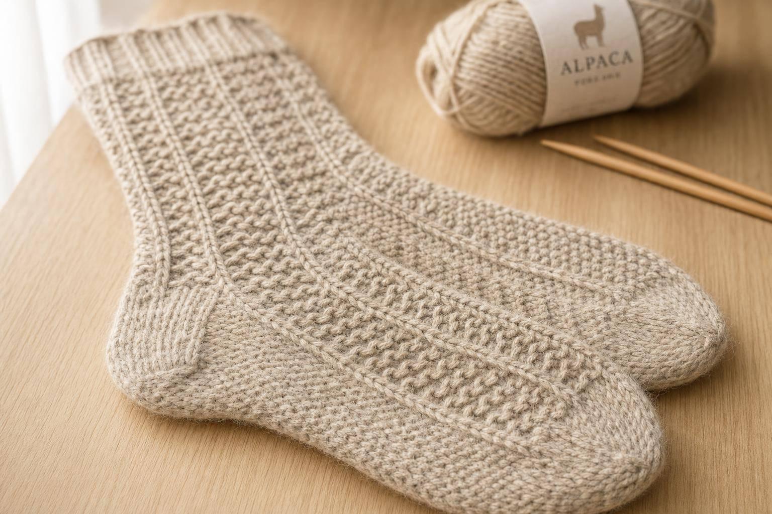 Textured Alpaca Socks Pattern Guide