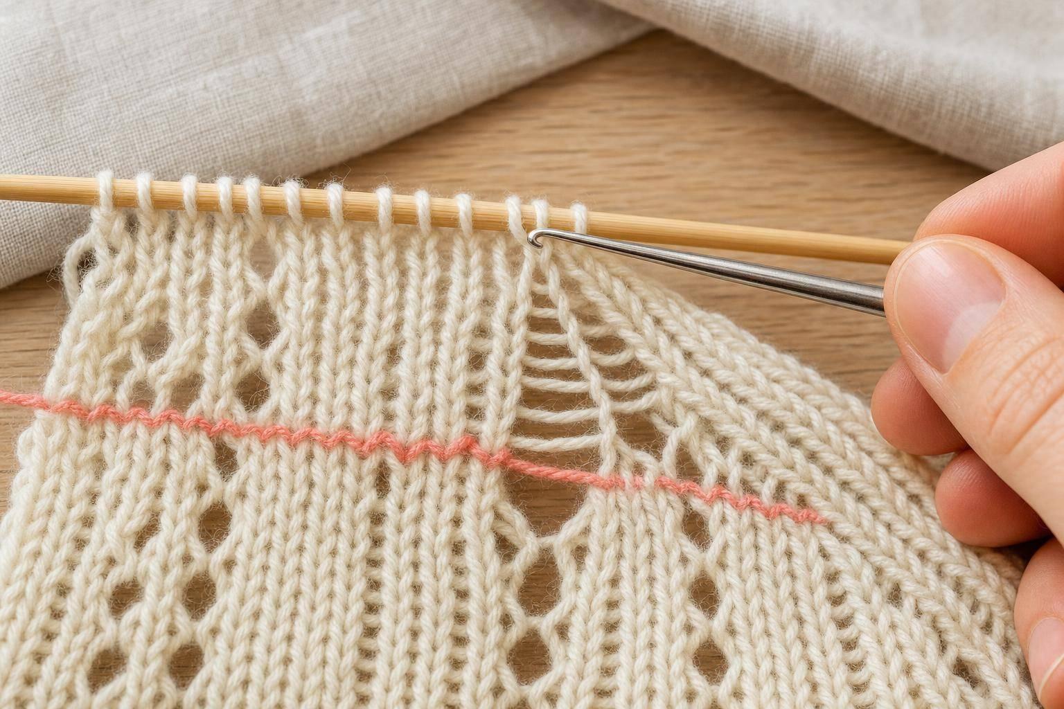Fixing Mistakes in Lace Knitting
