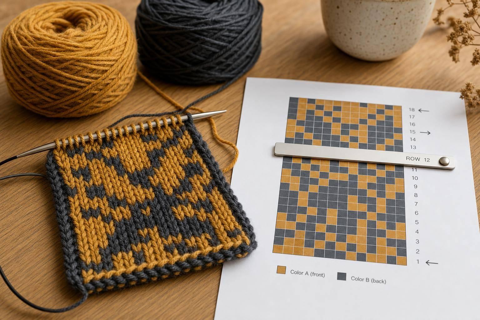 How to Read Double Knitting Charts