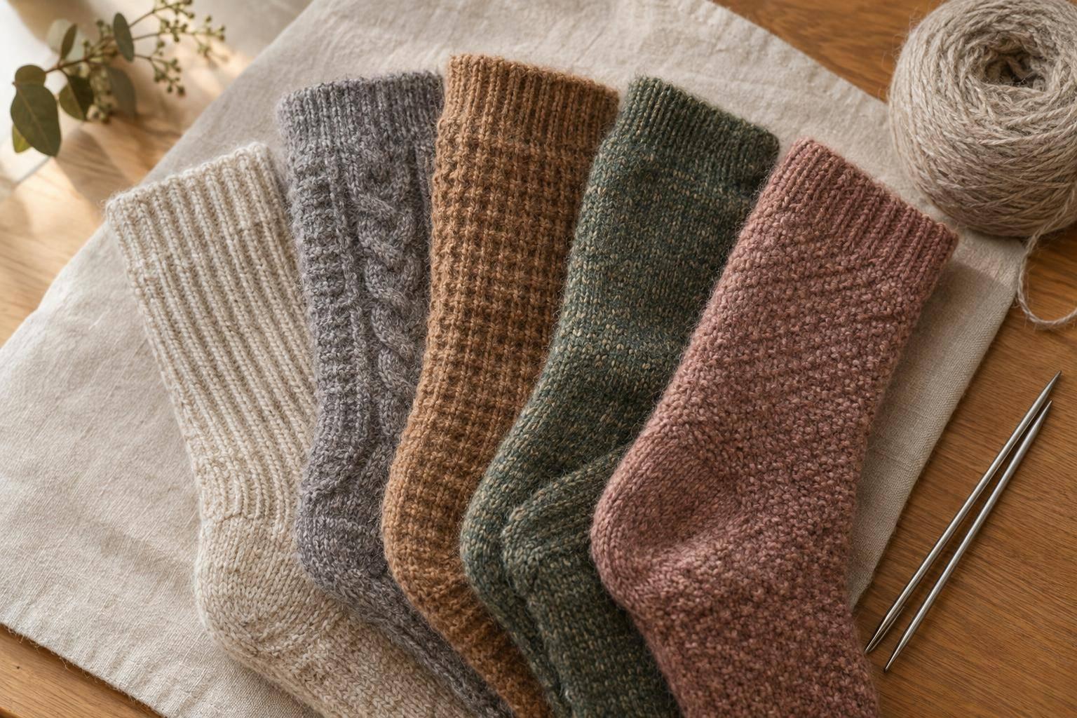5 Free Alpaca Sock Knitting Patterns
