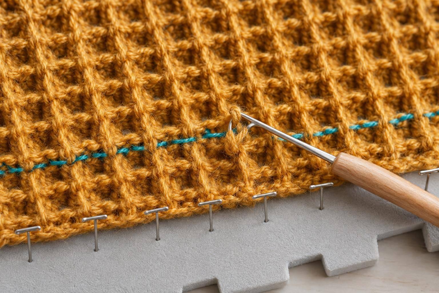 Waffle Stitch Shawl Problems and Fixes
