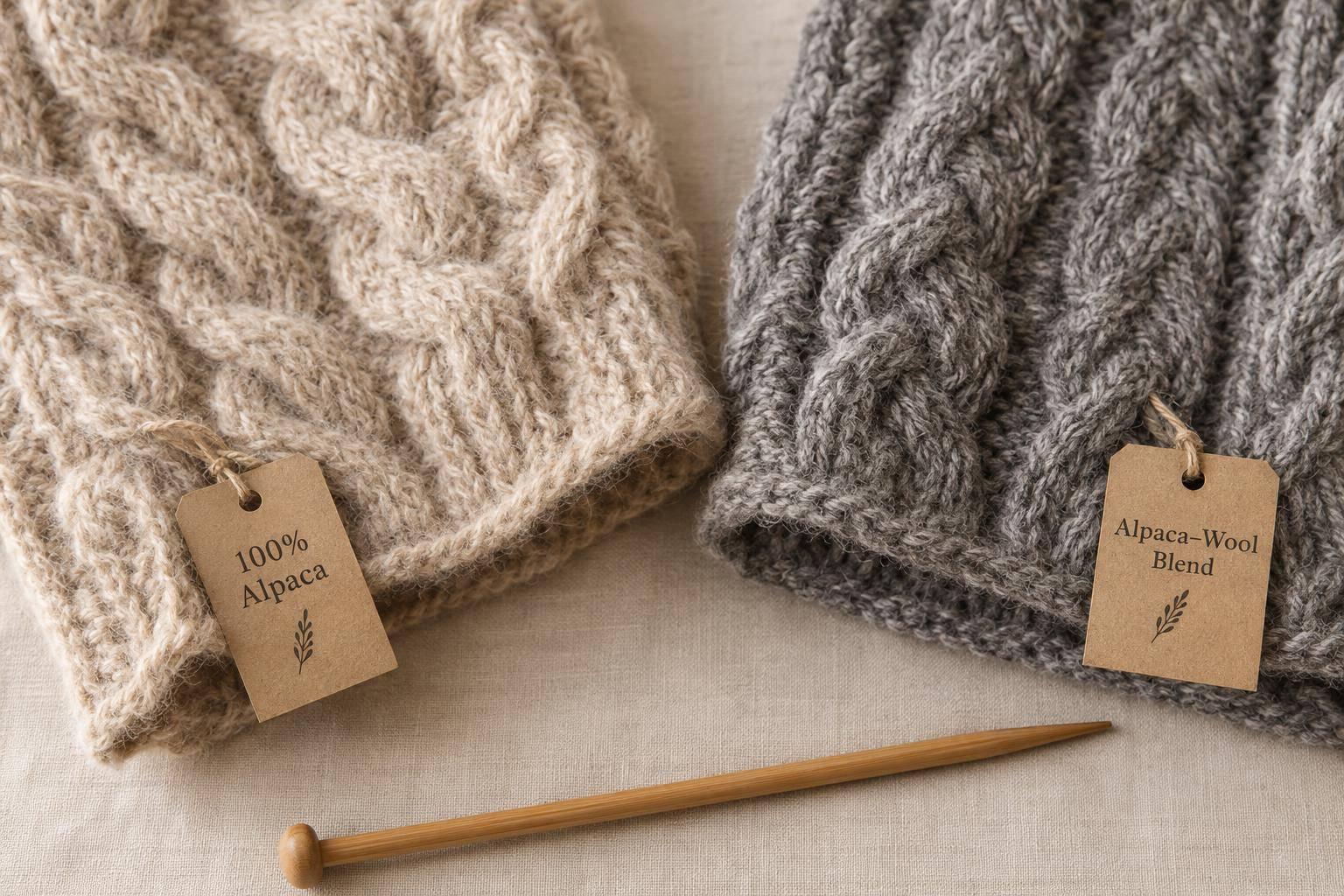 Best Alpaca Yarns for Cable Cowl Patterns