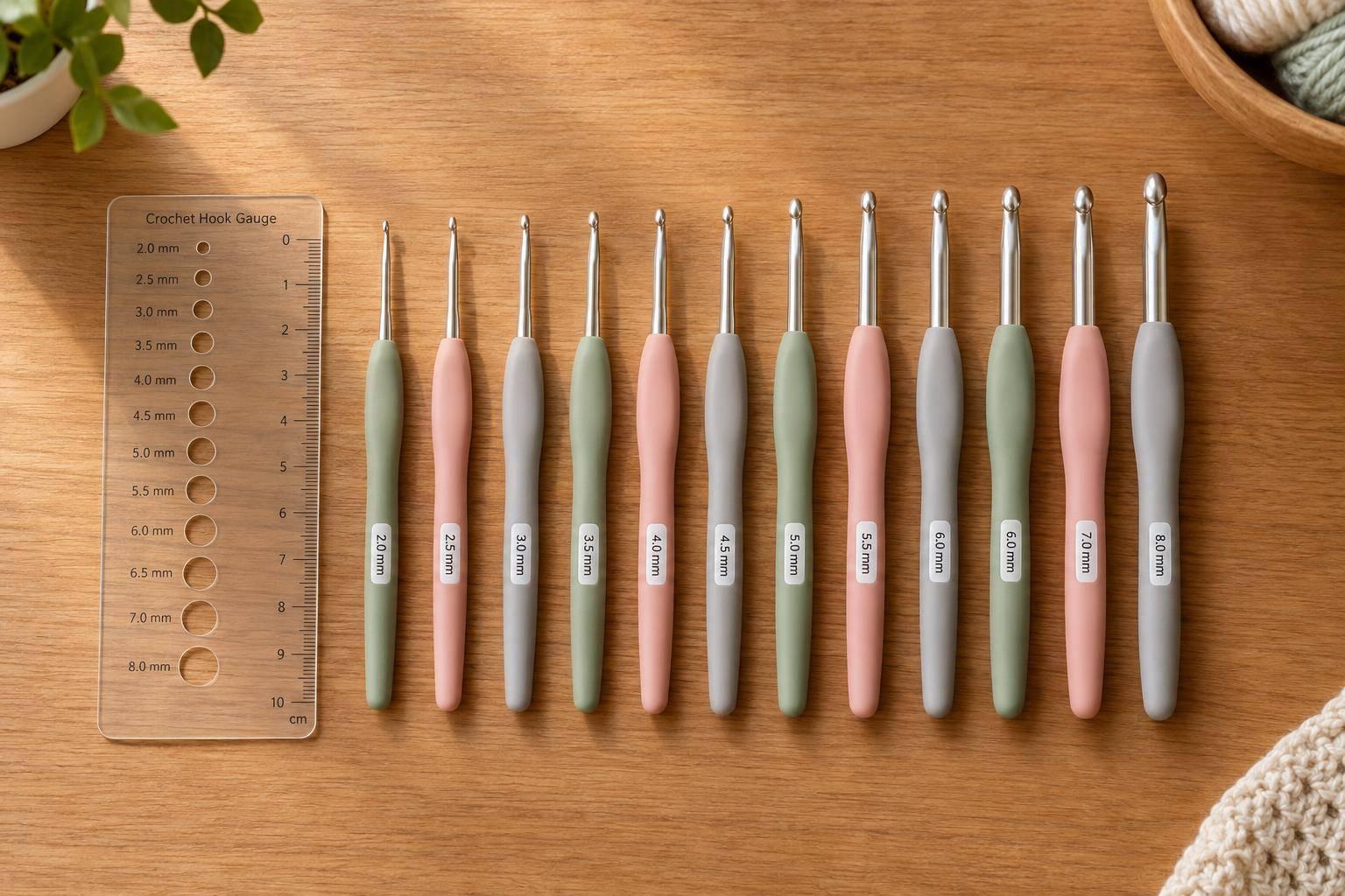 How to Label and Sort Crochet Hooks by Size