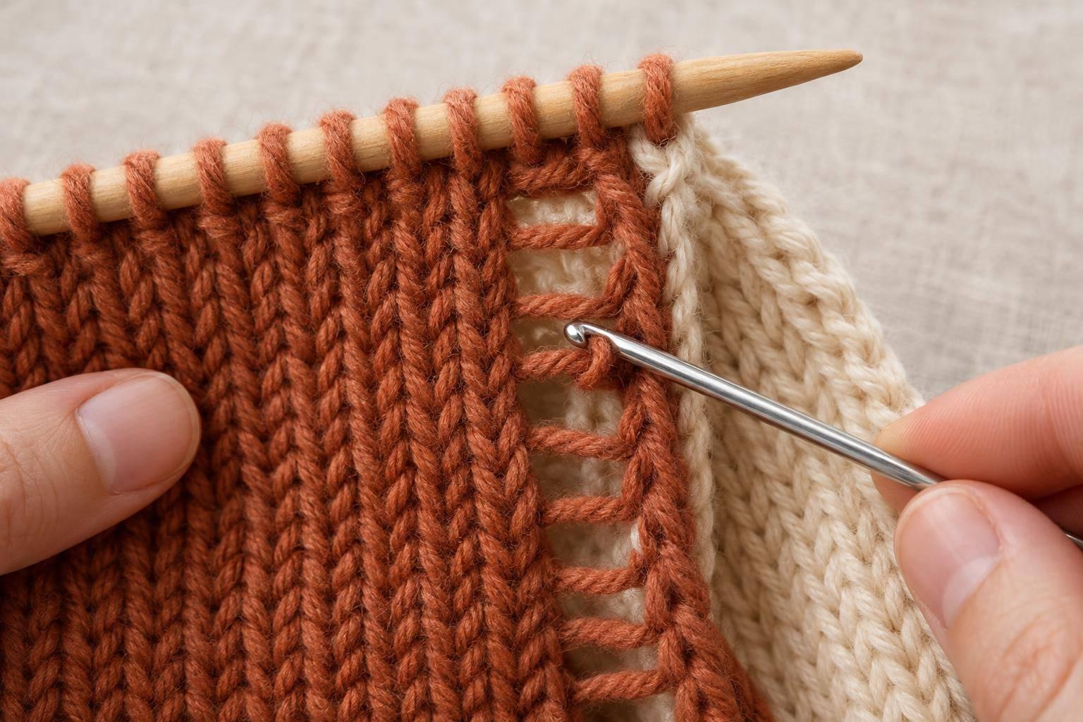 Double Knitting: How to Pick Up Dropped Stitches
