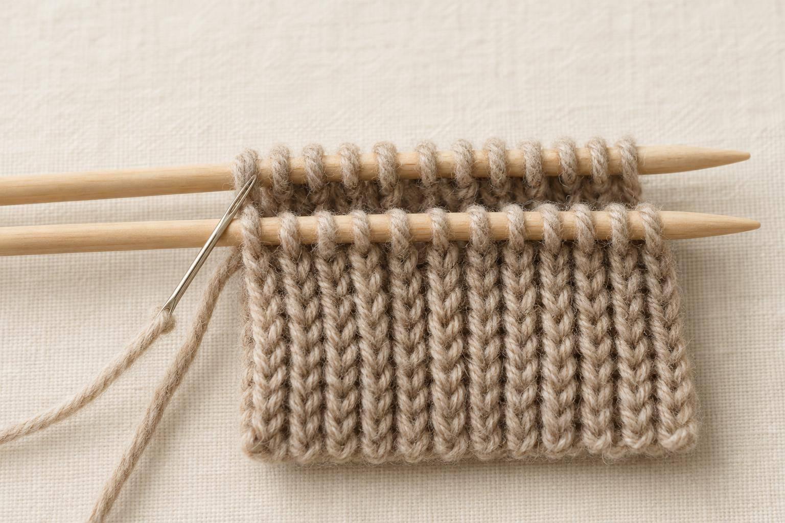 How to Work Tubular Bind-Off Setup Rows