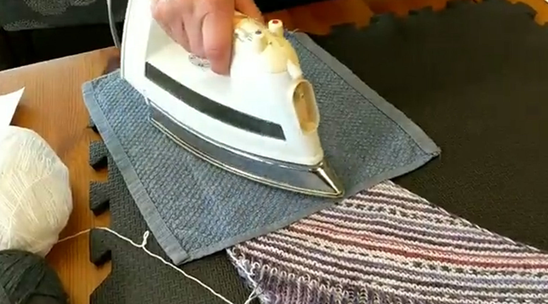 How to Steam Block Acrylic Yarn Without a Steamer