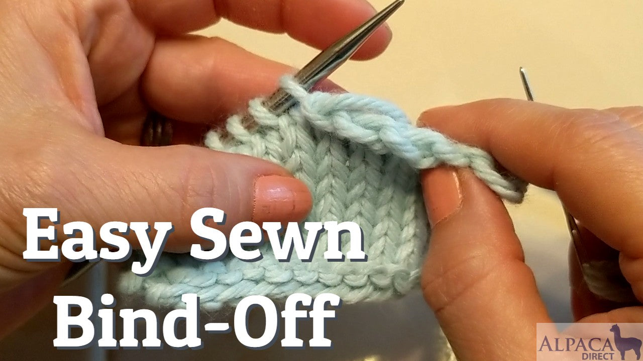 Easy Sewn Bind-Off Knitting Tutorial