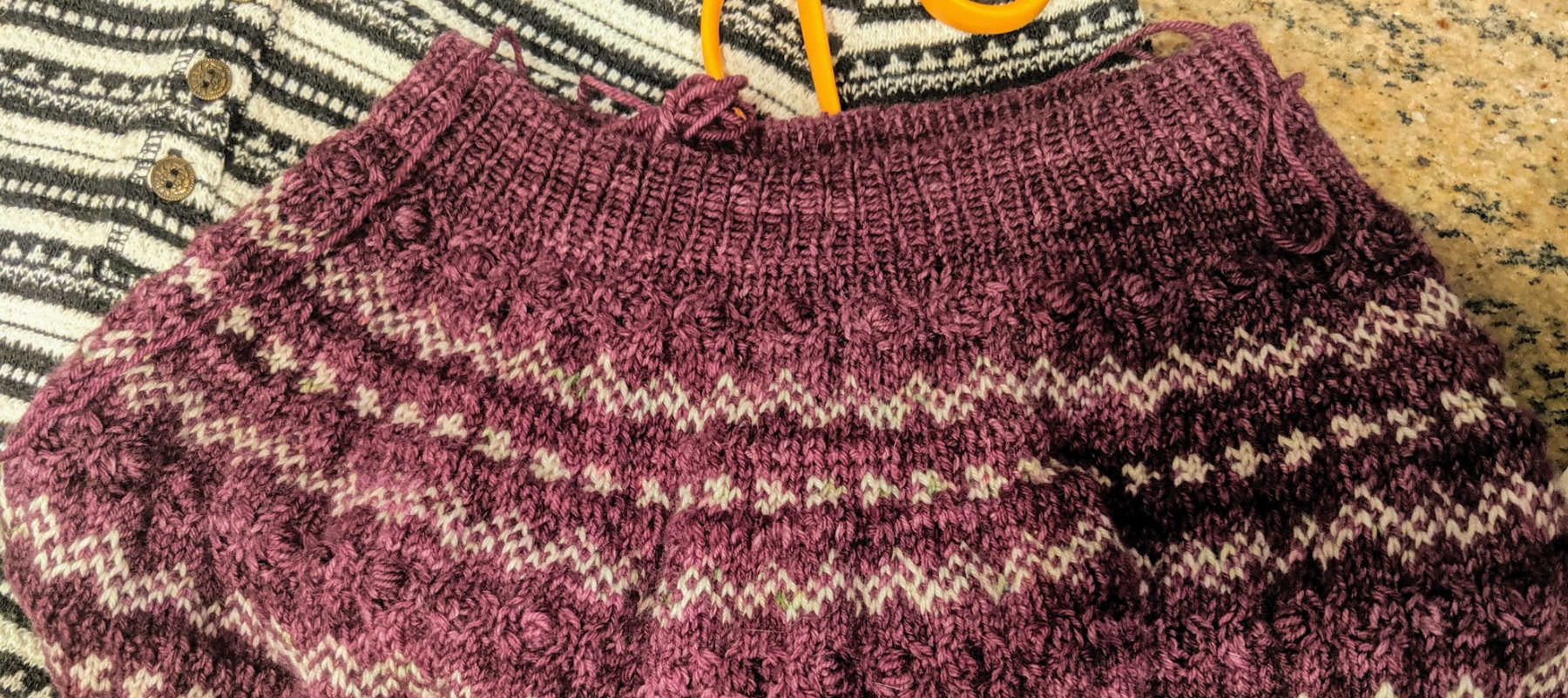 Knitting the Stonecrop Pullover by Andrea Mowry with our NEW YARN!