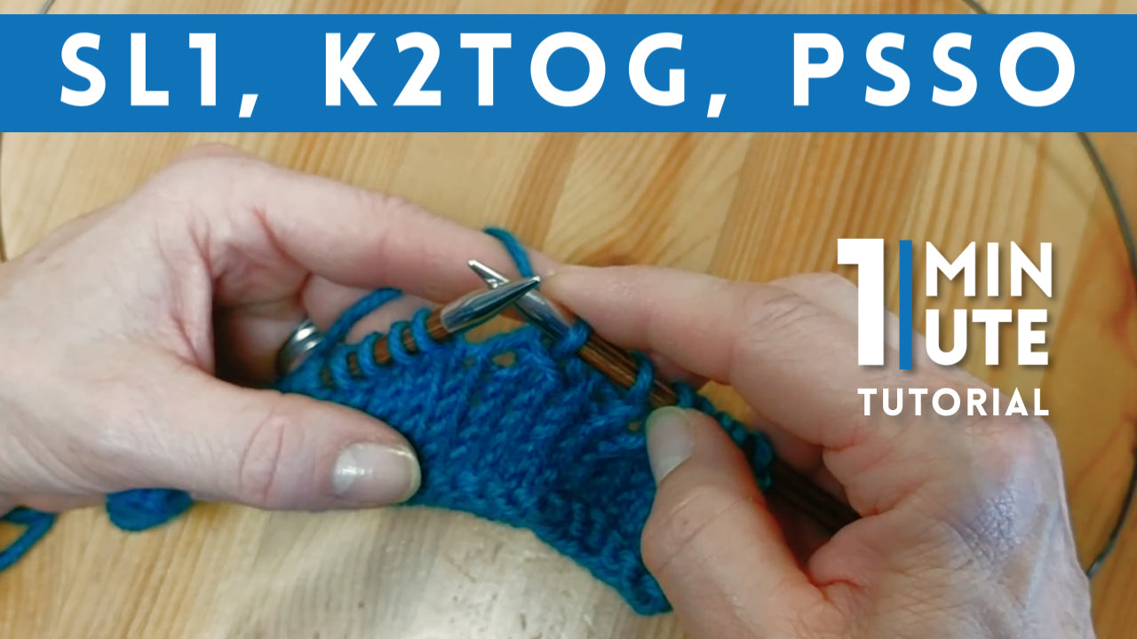 How To Sl1, K2tog, Psso
