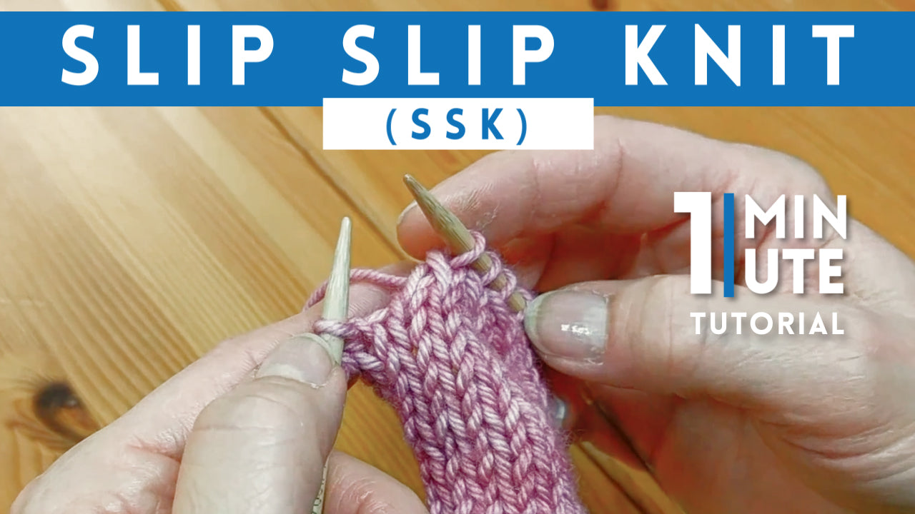How To Slip, Slip, Knit (SSK)