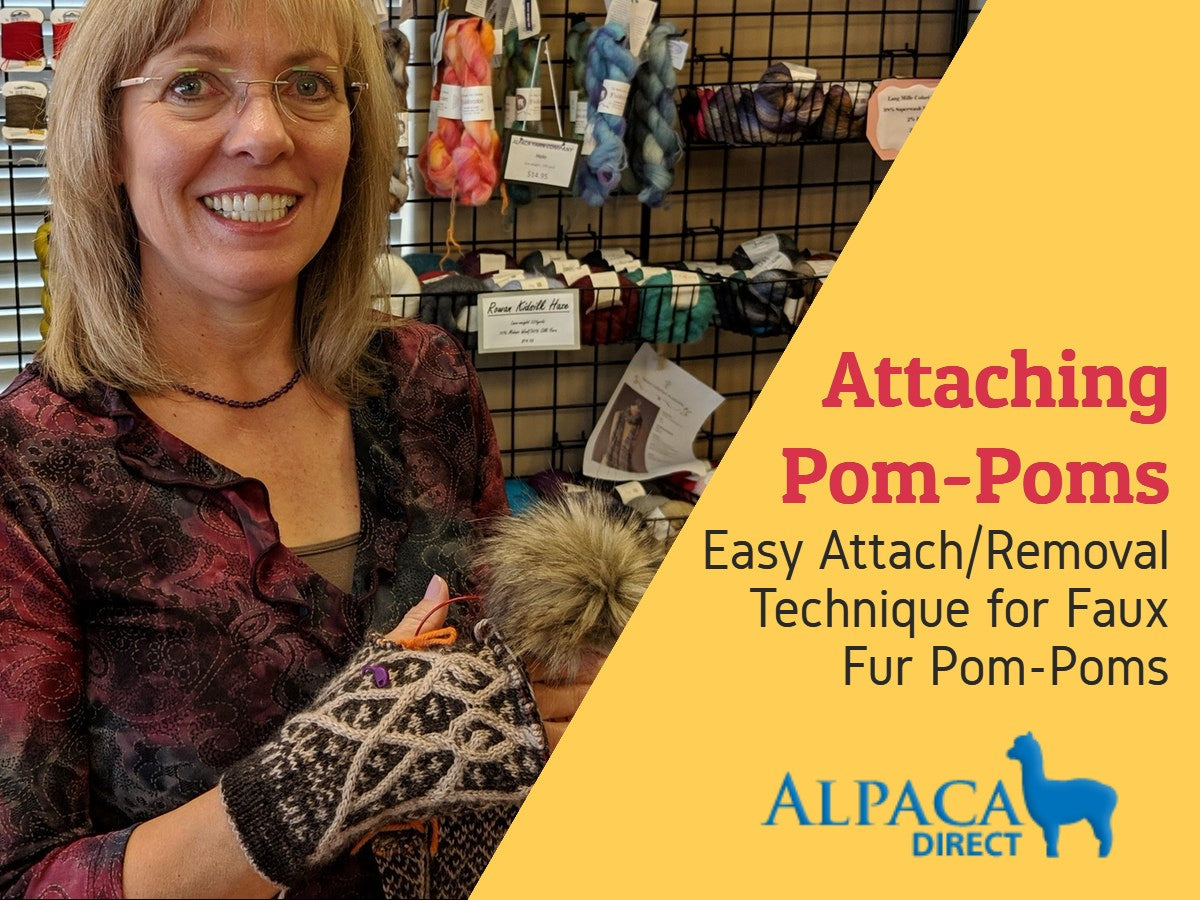 How to Attach Pom Poms to Your Knitwear