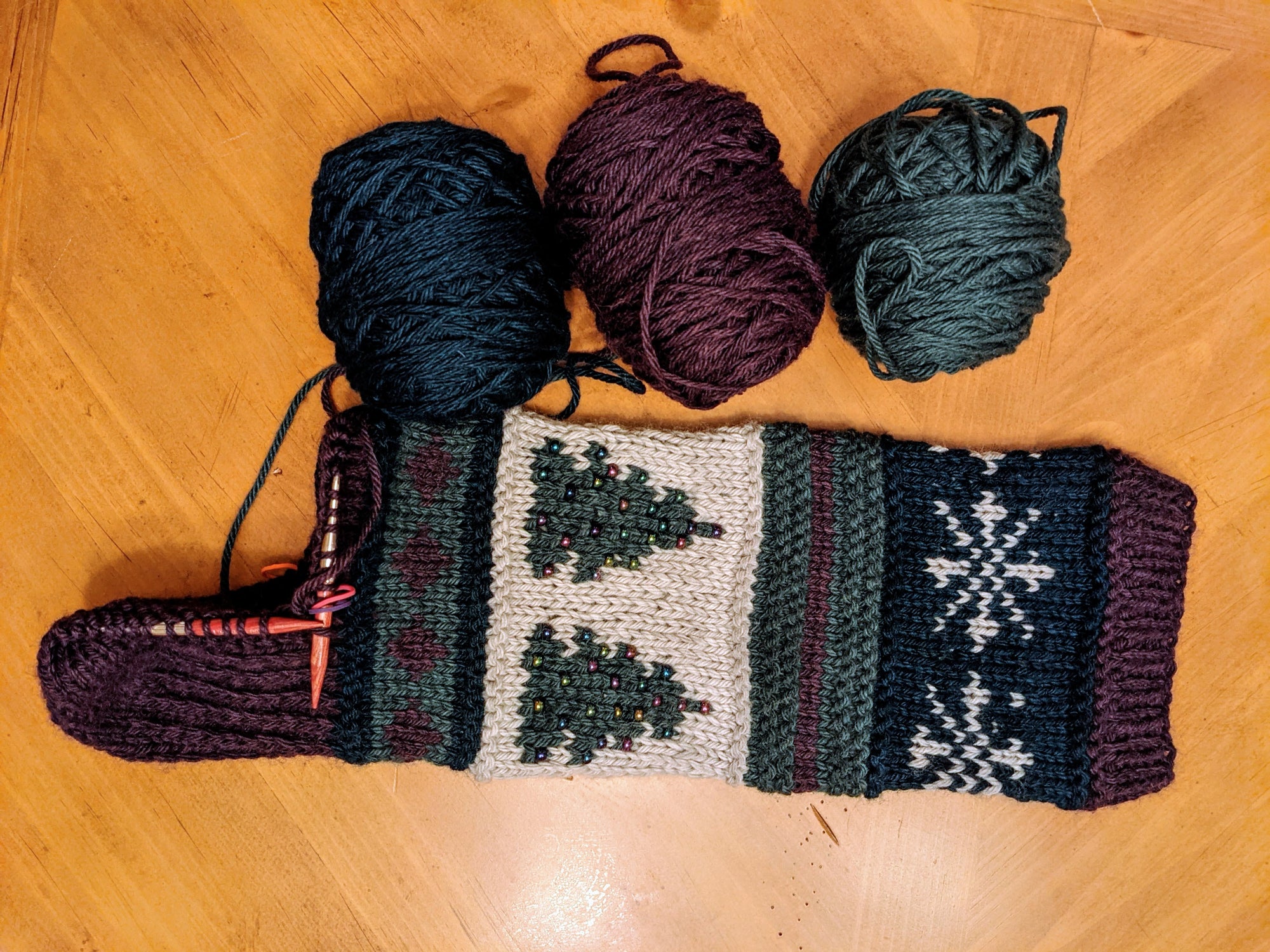Holiday Stocking Knitting Tips for Beads & Afterthought Heels