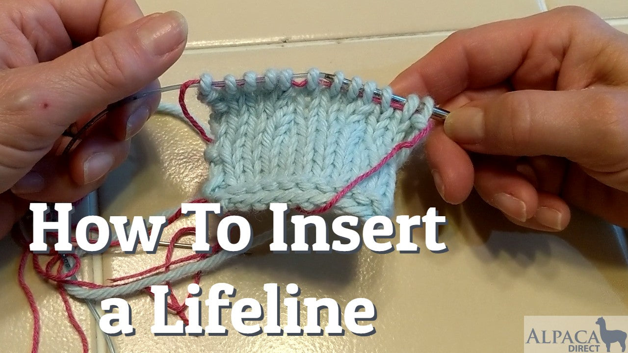 How To Insert a Lifeline | Knitting Tutorial