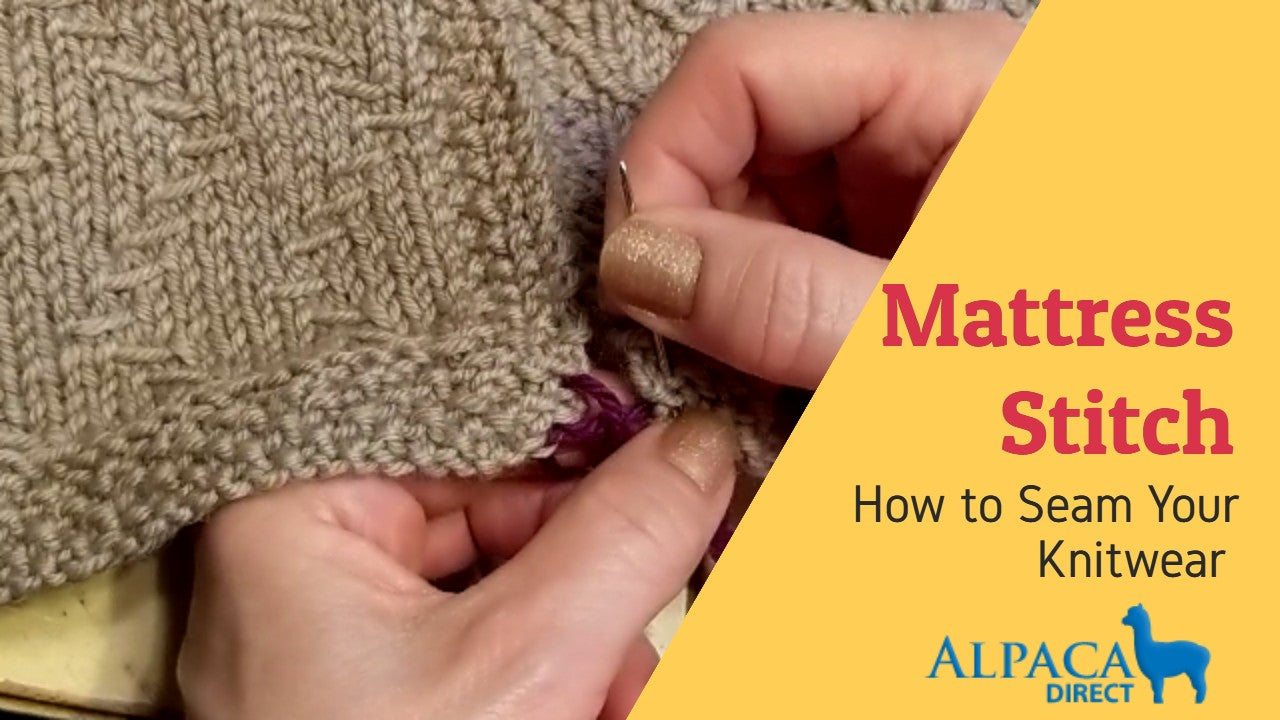 Mattress Stitch How to Seam Knitwear