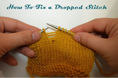 How To Fix a Dropped Stitch - Step by Step Tutorial