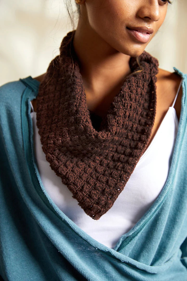 Espresso Bandana by Universal Yarn-Patterns-Universal Yarns-Alpaca Direct