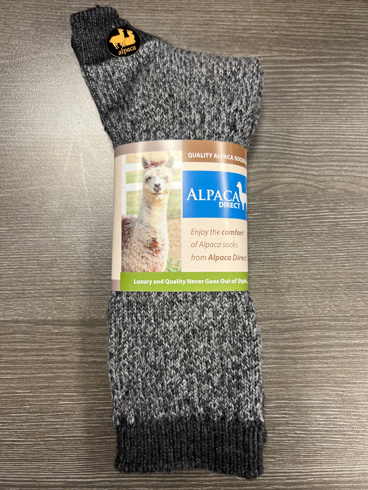Alpaca Outdoorsman Boot Socks-Socks-Alpaca Direct-Small-Grey-Alpaca Direct