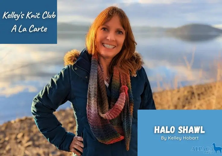 Halo Shawl pattern by Kelley Hobart, Kelley's Knit Club A La Carte