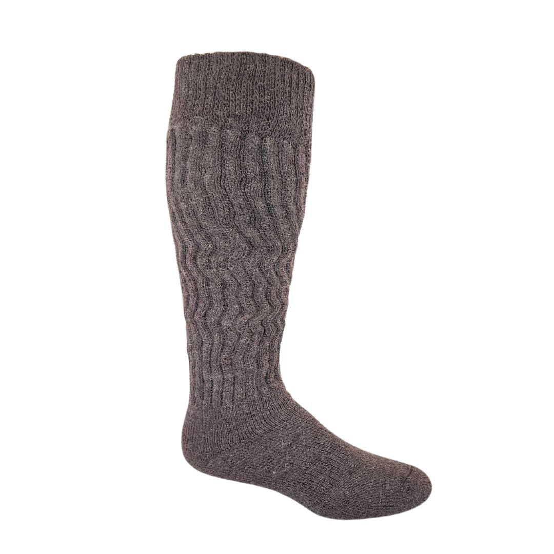 Rainier Alpaca Over The Calf Socks-Socks-Alpaca Direct-X-Large-Cocoa-Alpaca Direct