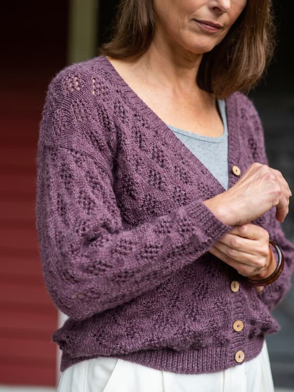 Roselle Cardigan *Free Pattern by Berroco Design Team*-Patterns-Berroco-Alpaca Direct