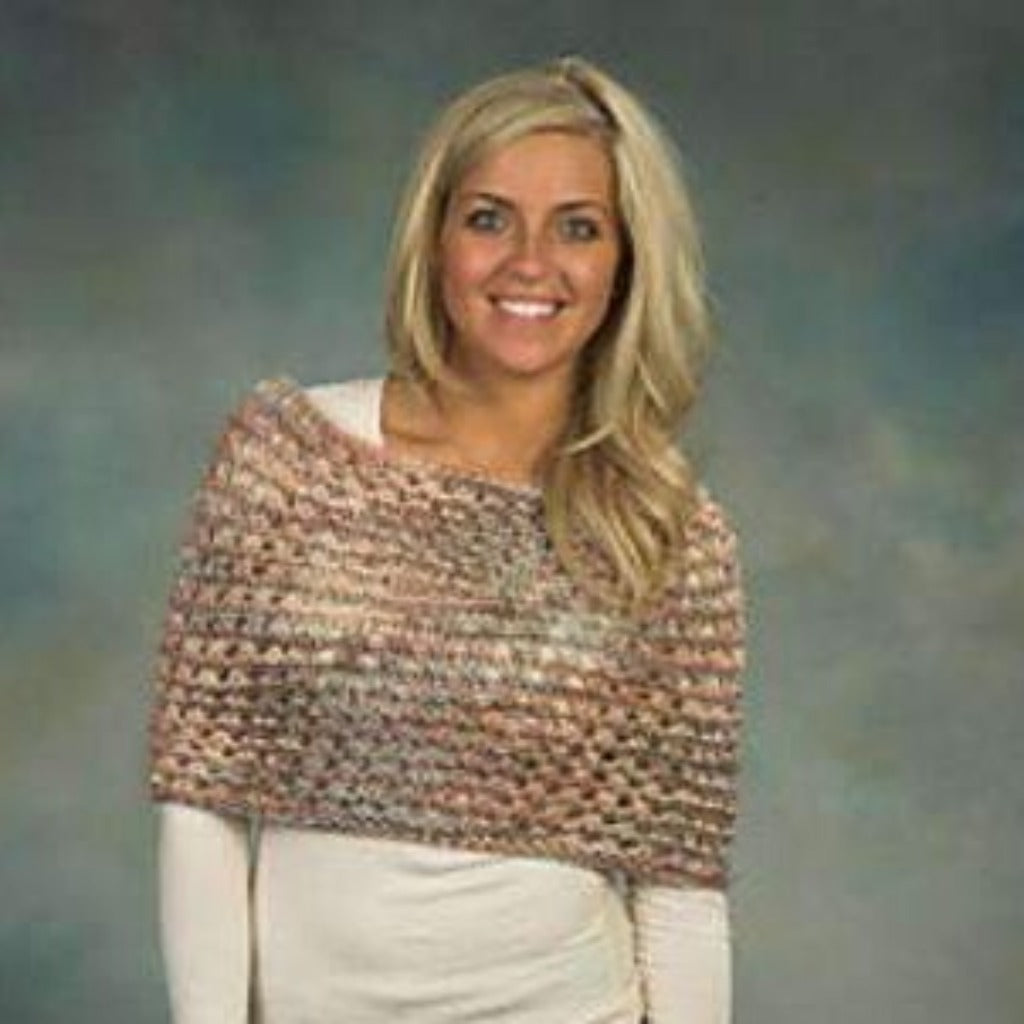 Openwork Textured Wrap by Plymouth-Patterns-Plymouth Yarn-Alpaca Direct