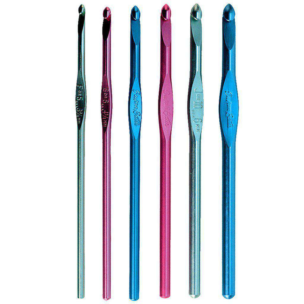 Susan Bates Silvalume 5.5&quot; Crochet Hook-Needles-Susan Bates-Alpaca Direct