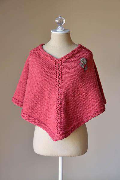 Briar Rose Poncho Designed by Sandi Rosner-Patterns-Universal Yarns-Alpaca Direct